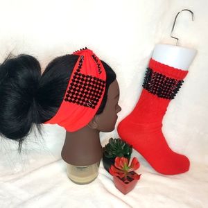 Quality customized sock and headband set